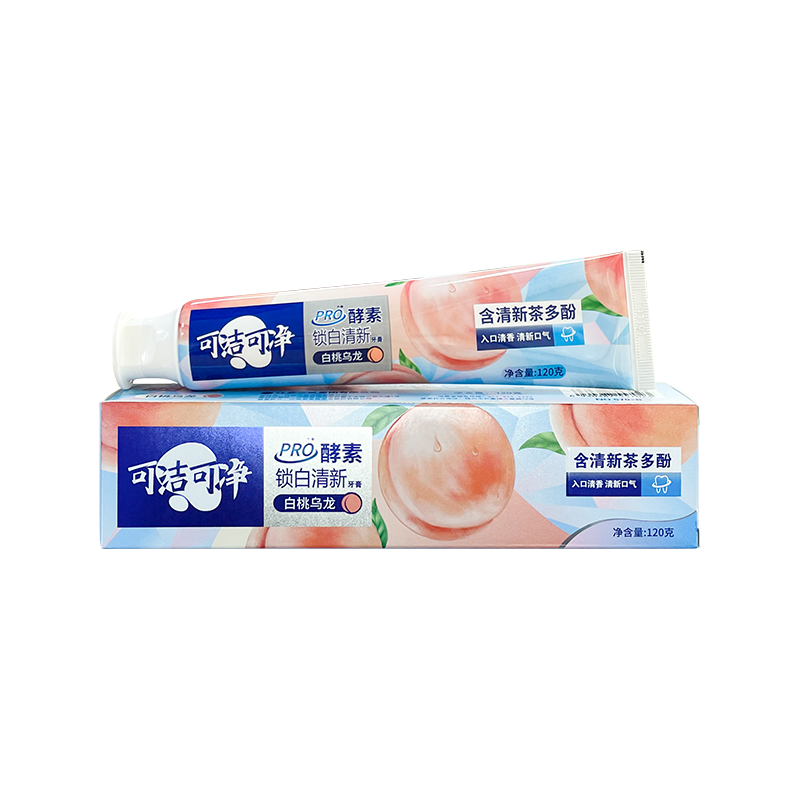 Péach blanc Oolong contient des polyphénols de thé blanchissant le dentifrice adulte