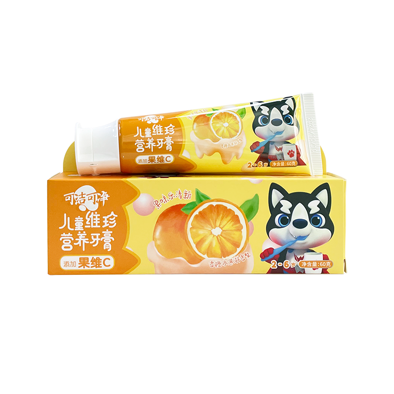Enfants de 2 à 6 ans nutrition ajout de dentifrice d'enfants de vitamine C